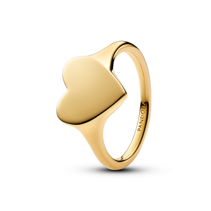 Pandora - Hjerte ring i guldbelagt - 163988c00