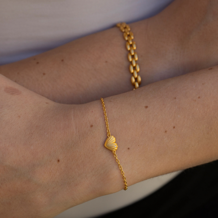 byBiehl - Just love armbånd i guldbelagt sølv - 2-4502-gp