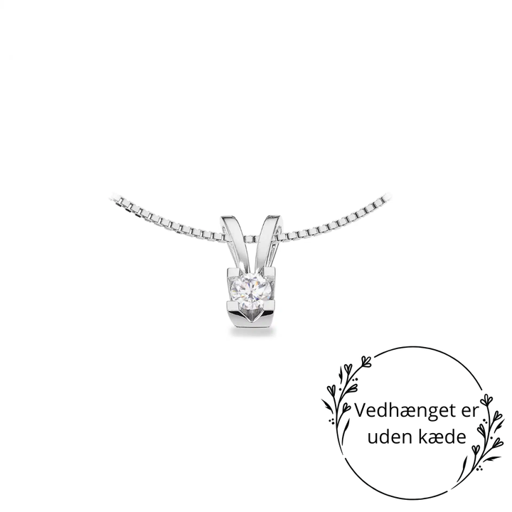 Scrouples - Kleopatra hvidguld vedhæng med 0,20ct diamant