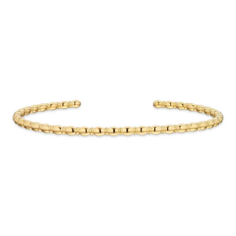Molly - Kugle Armring i guldfarvet stål - st60007