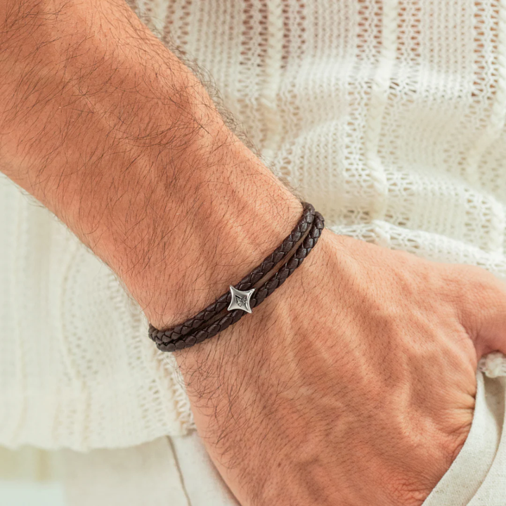 Alexander Lynggaard - Bolo læder armbånd i brun - L00140