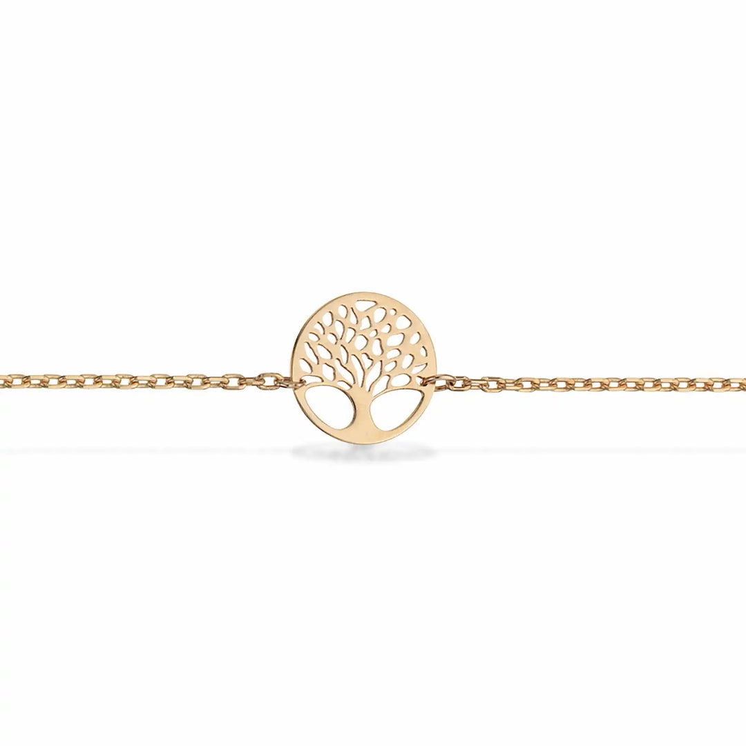 Scrouples - Guld armbånd med livets træ - 602013