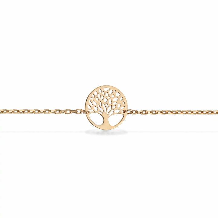 Scrouples - Guld armbånd med livets træ - 602013