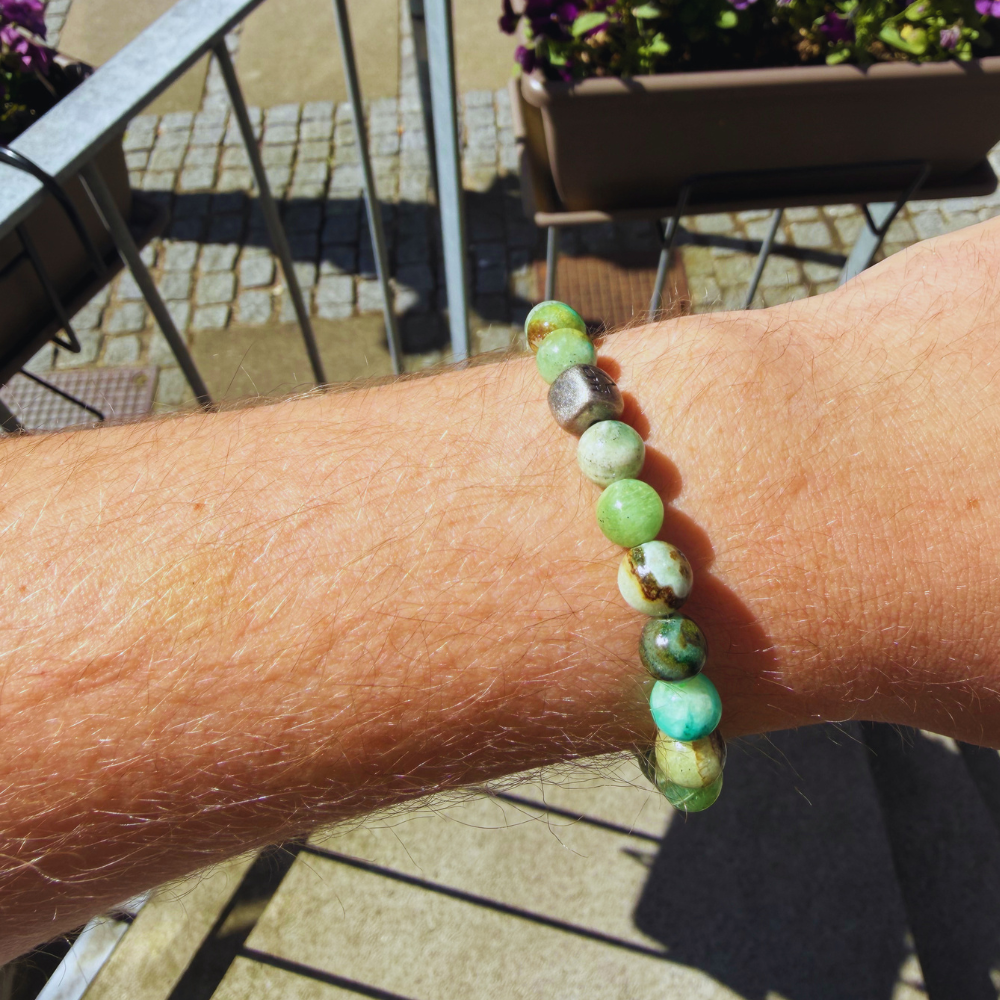 Alexander Lynggaard - Green Line Jasper armbånd, 8mm - C01240