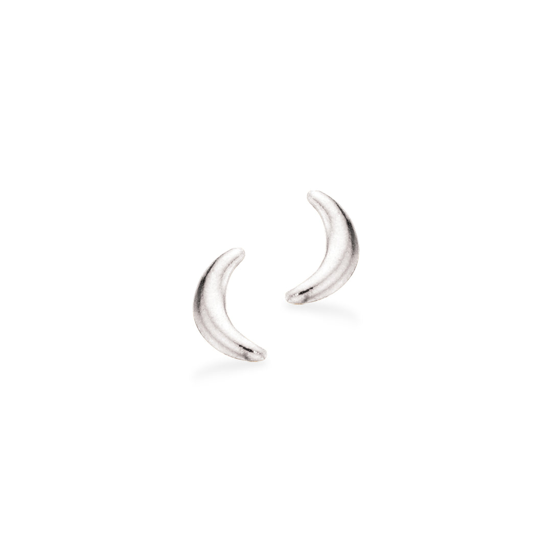 Scrouples - Måne mini ørestikker i Sterling Sølv - 157762s