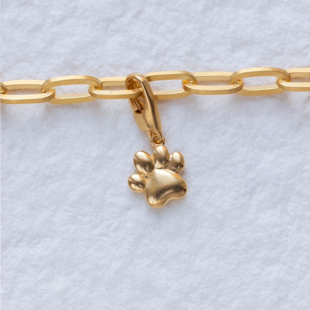 byBiehl - Paw charm i guldbelagt - 7-5210-gp-b