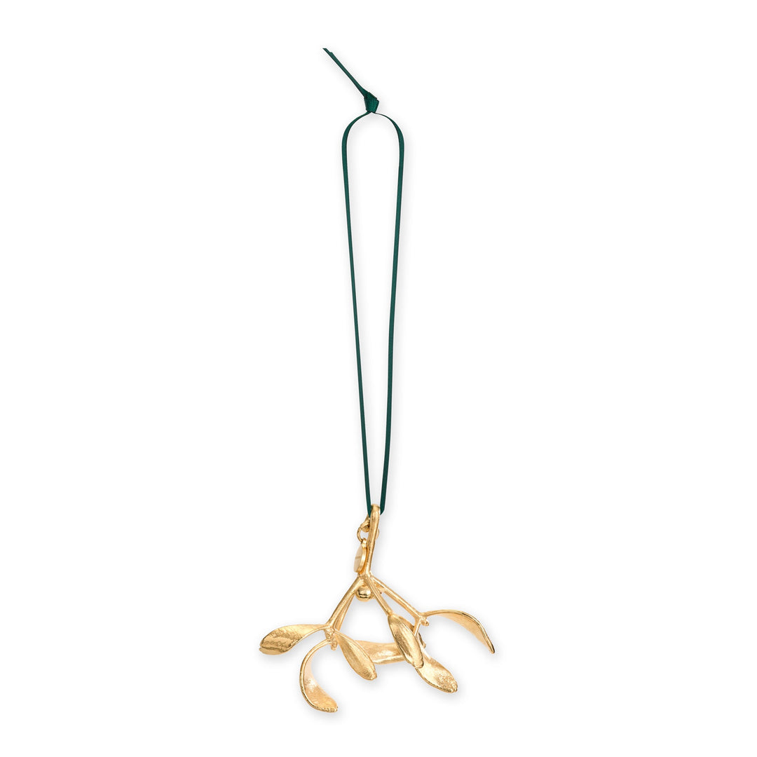 Flora Danica - Julepynt mistelten 18 karat guldbelagt