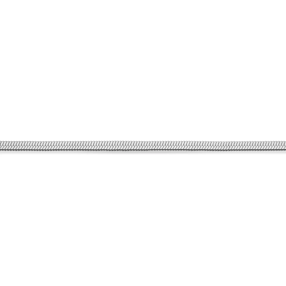 Molly - Flad Magic slangekæde armbånd i Poleret stål - st30009a,m