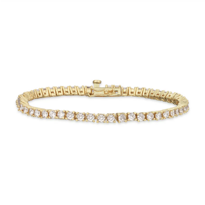 Molly - Tennisarmbånd i forgyldt messing - st30103a,m