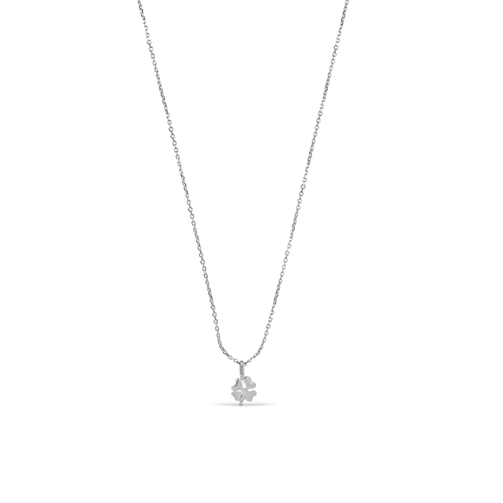 Enamel - Four-Leaf Clover halskæde i sølv - N138SM