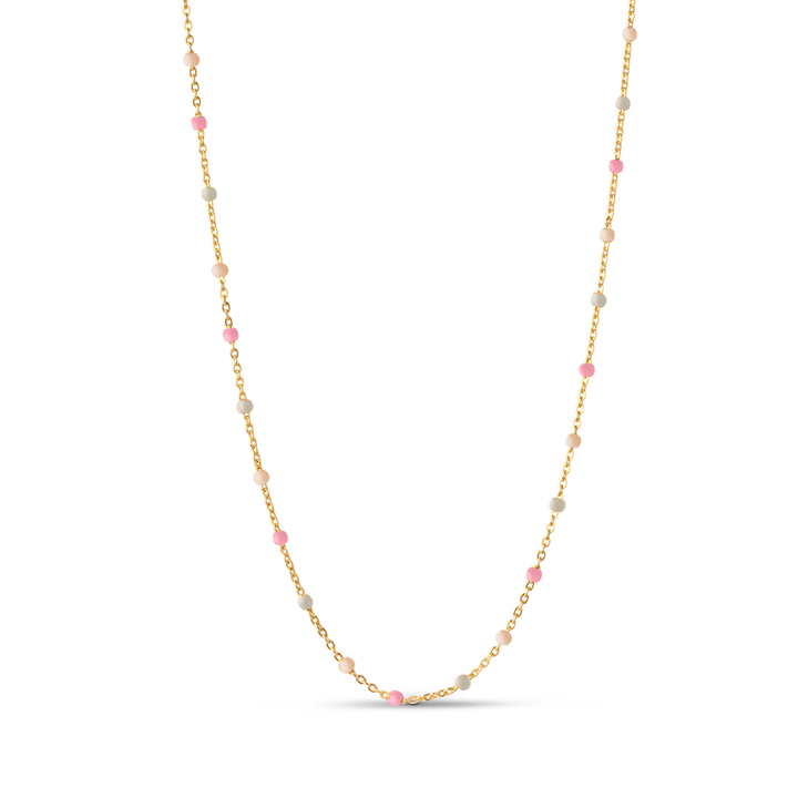 Enamel - Lola Tropical halskæde i forgyldt - N55G-Tropical