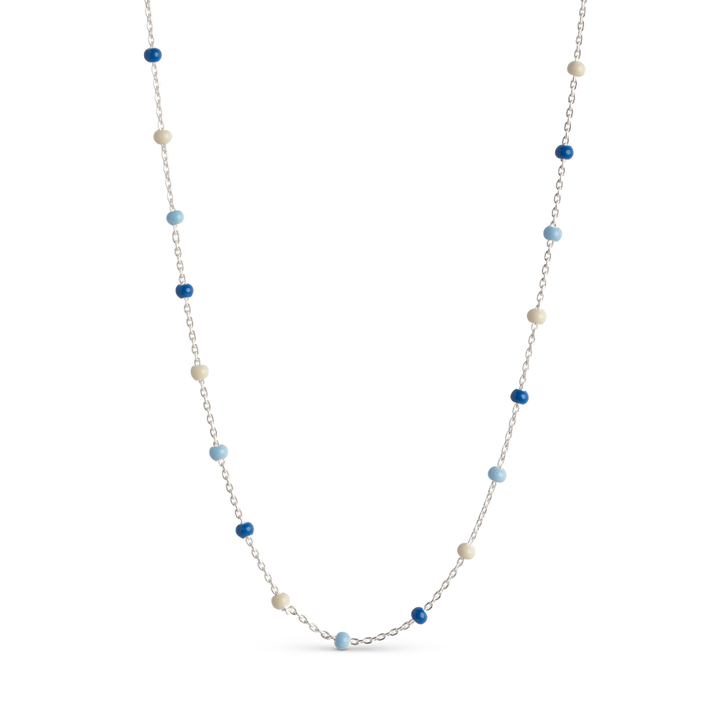 Enamel - Lola Marine halskæde i sølv - N55S-Marine