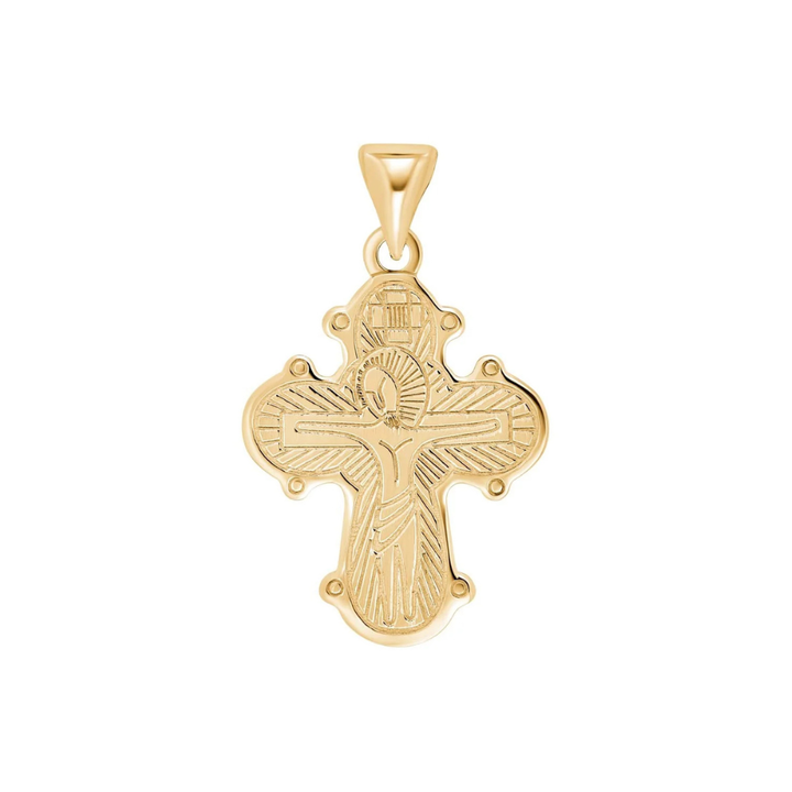 Nordahl - Dagmarkors i 8kt. guld, med motiv på bagsiden, 21mm - 29170110300