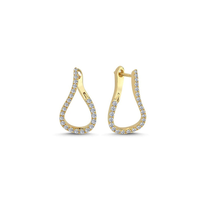 Nuran - Valentina 14kt øreringe med diamanter - ø2460 055