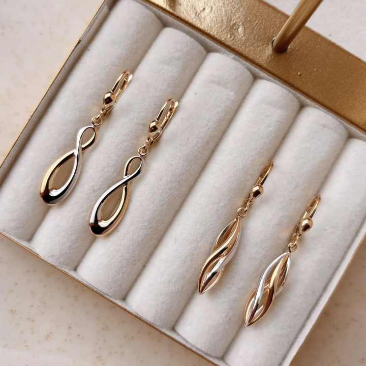 Scrouples - Spiral ørebøjler i 8 karat guld - 125464