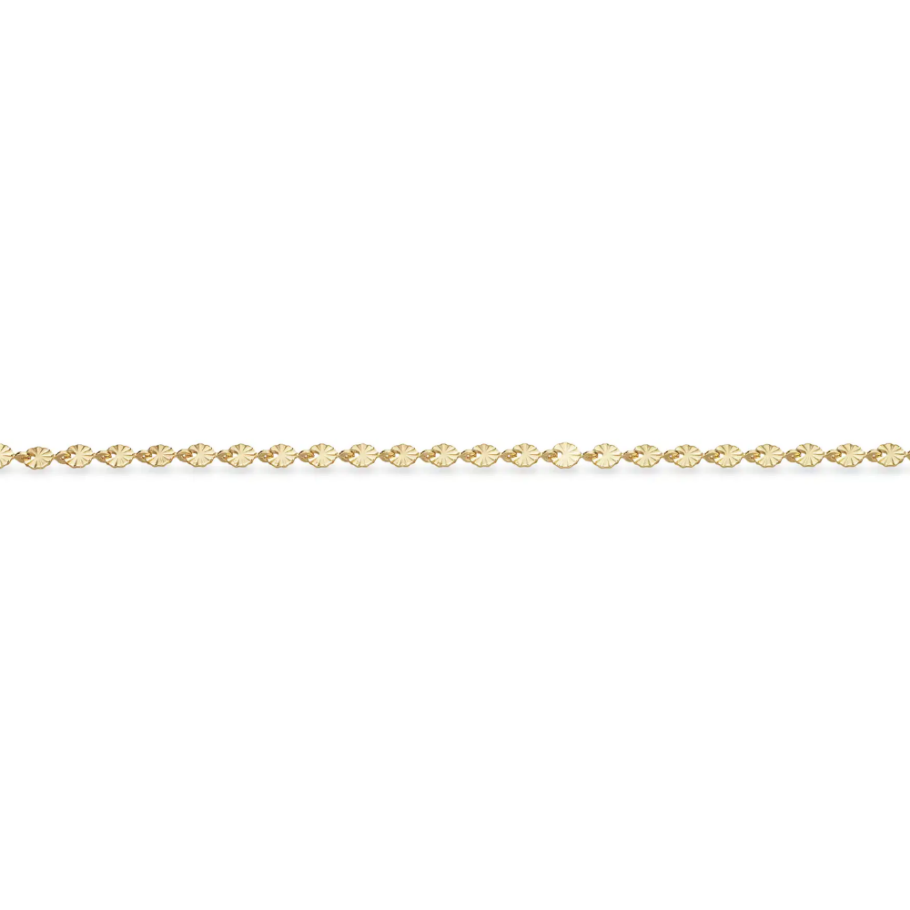 Molly - Plissé armbånd i forgyldt messing - st30092a,m