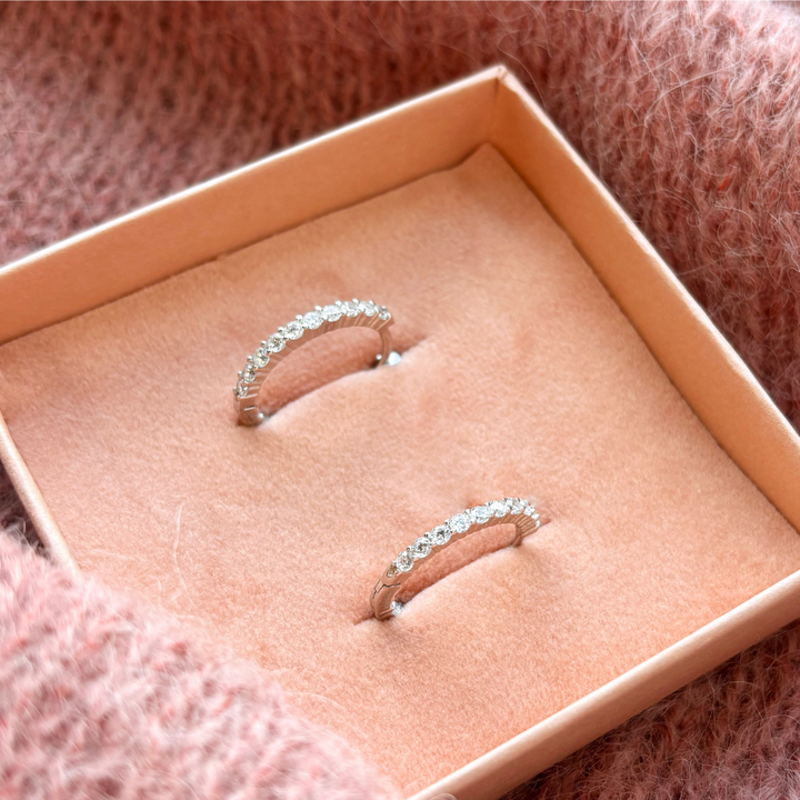 Scrouples - SoHo sølv clip-creoler med zirkonia - 164792