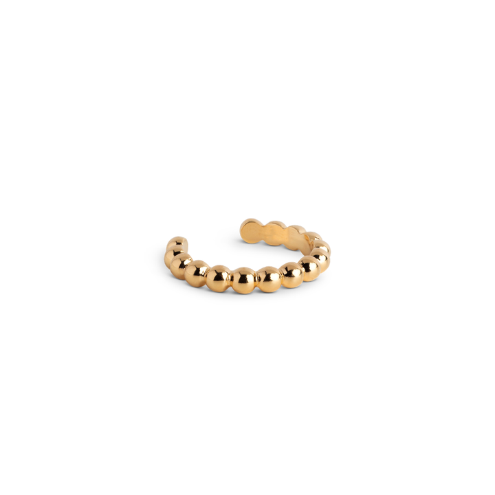 Enamel - Ball justerbar ring i forgyldt sølv - R97G