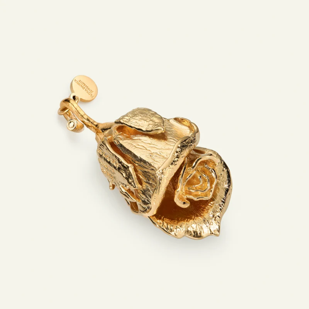 Flora Danica - Julepynt Rosenknop 18 karat guldbelagt