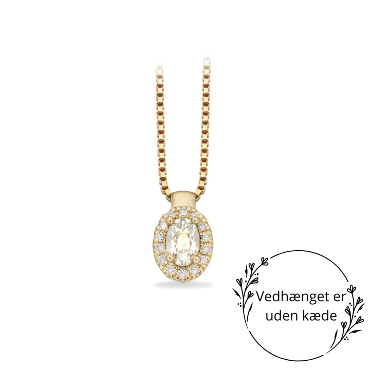 Scrouples – Diana Rosette Vedhæng i 14 kt. guld med 0,28 ct Diamanter - 213215