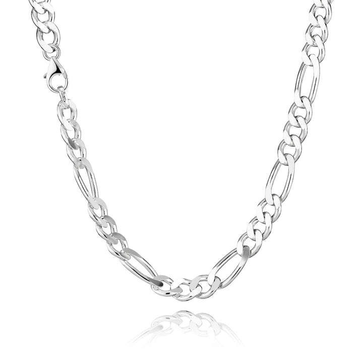 BNH - Figaro sølv / forgyldt halskæde med  karabin lås