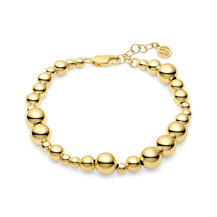 Sif Jakobs - Bormio Grande armbånd i forgyldt med kugler - b2598-yg