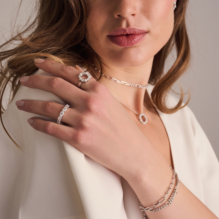 Sif Jakobs - Biella Perla ring i sølv med perler og sten - r2432-pcz
