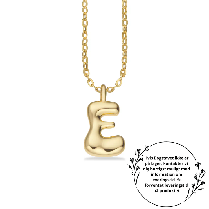 Molly - Bogstav halskæde i forgyldt messing - Vælg selv variant - st20000