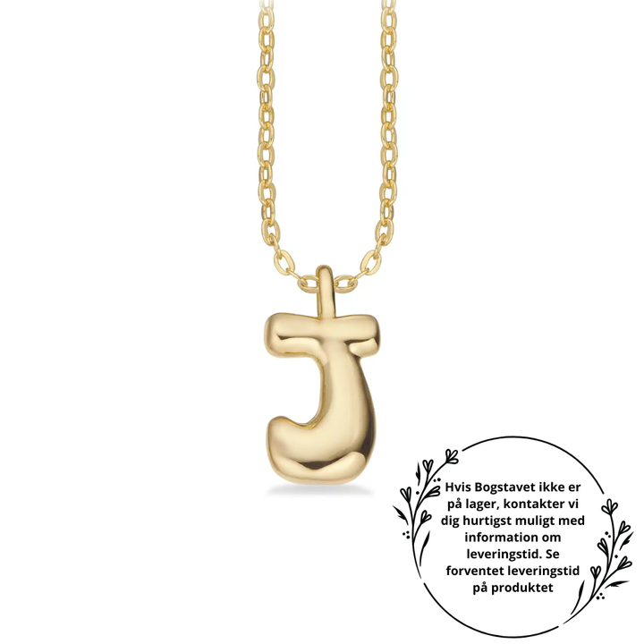 Molly - Bogstav halskæde i forgyldt messing - Vælg selv variant - st20000