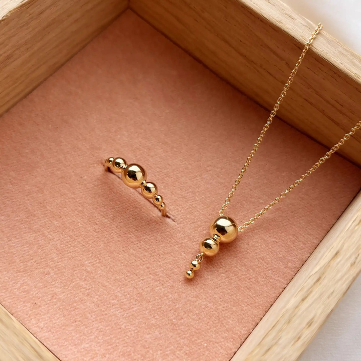 Scrouples - 8 karat guld kugle vedhæng - 215763