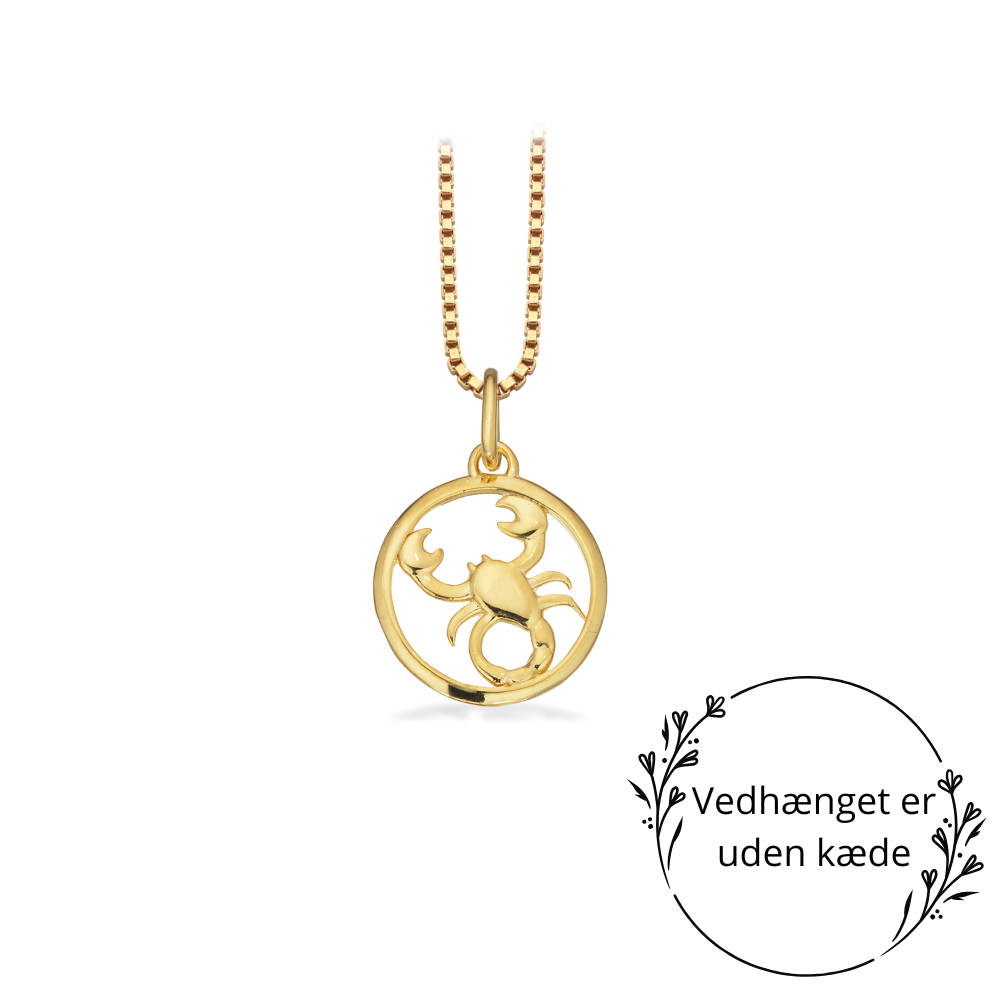 Scrouples - Guldbelagte stjernetegn vedhæng - Vælg variant - 3302fg