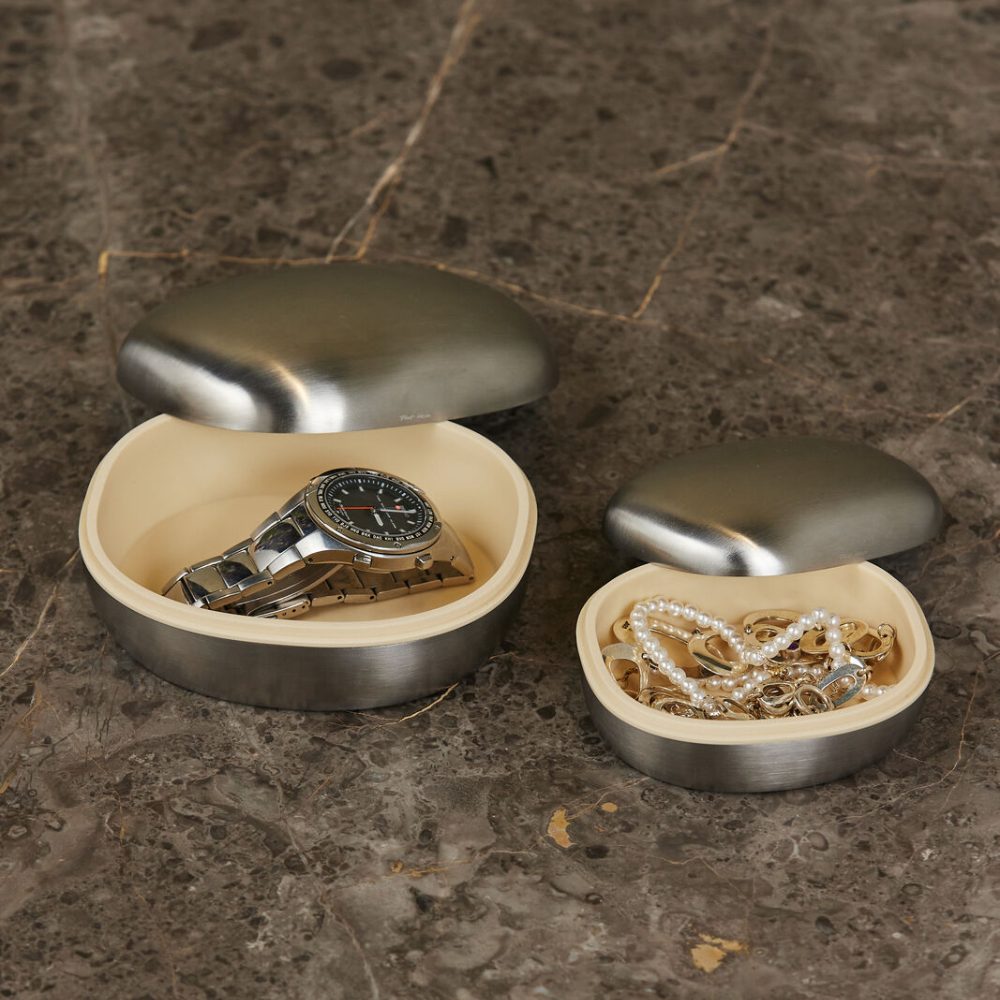 Piet Hein - Superellipse Smykkeskrin i børstet design, small - 10066