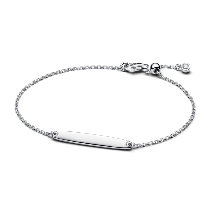 Pandora - Armbånd med plade i sølv til indgravering - 594010c01