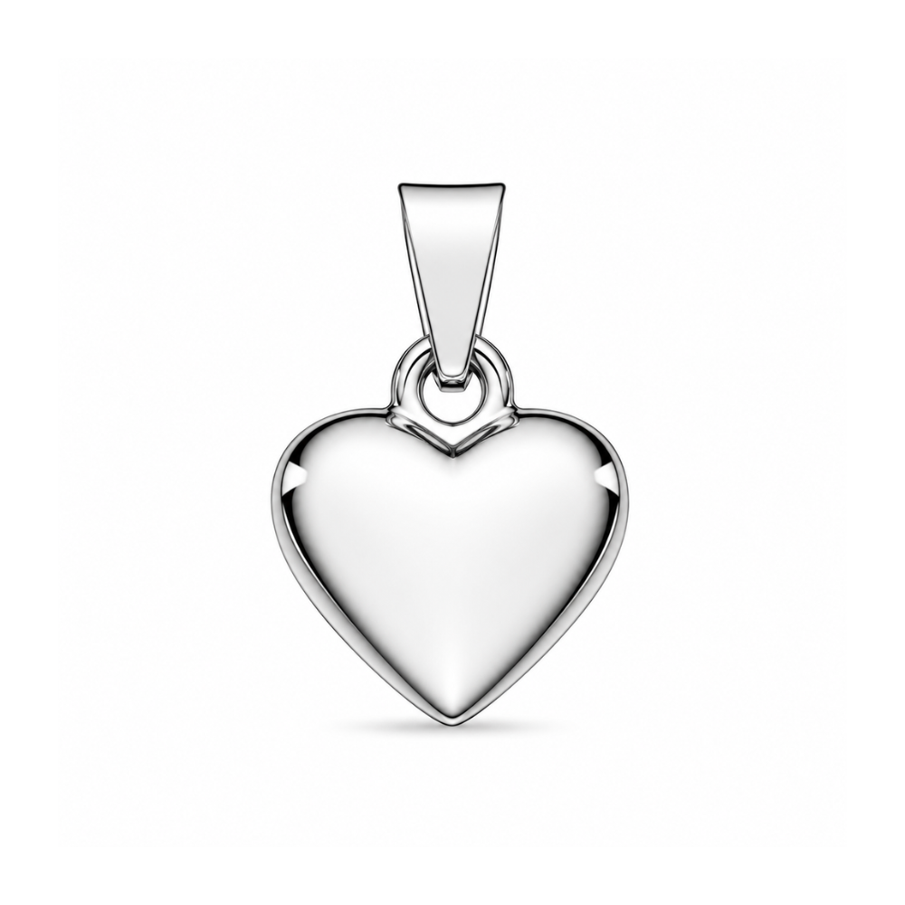 Scrouples - Klassisk Sølv hjerte vedhæng, 10x11mm - 24032s