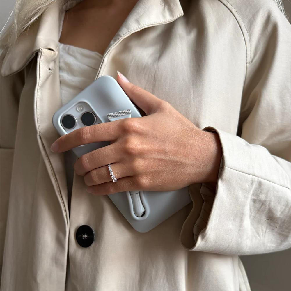 byBiehl - Stardust Flow Ring i Sterling Sølv med Zirkonia - 5-4608a-r