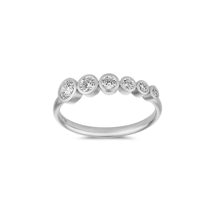byBiehl - Stardust Flow Ring i Sterling Sølv med Zirkonia - 5-4608a-r