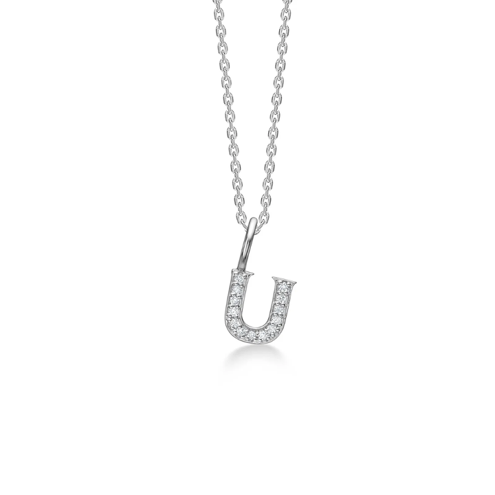 Mads Z - Tender Love Halskæde med bogstav vedhæng med sten - 2126100