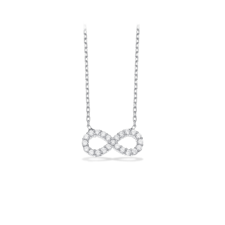 Scrouples - Uendeligheds halskæde i sterling sølv med sten - 300282h,m