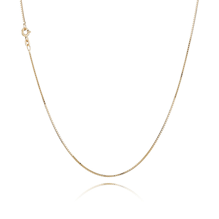 BNH - Venezia guld / hvidguld halskæde med fjederrings lås