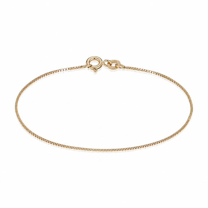 BNH - Venezia 9 karat guld armbånd med fjederrings lås