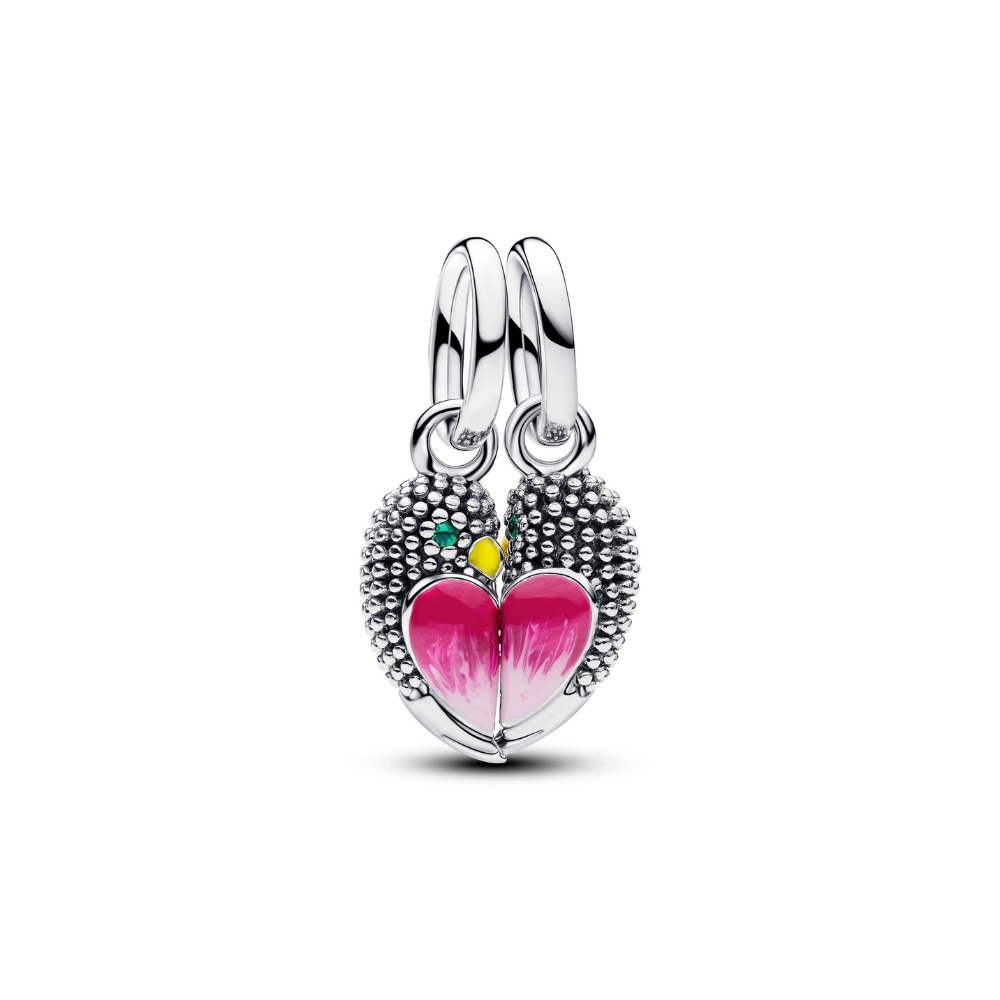 Pandora - 2 delt Kærlighedsfugle sterling sølv charm - 794484c01
