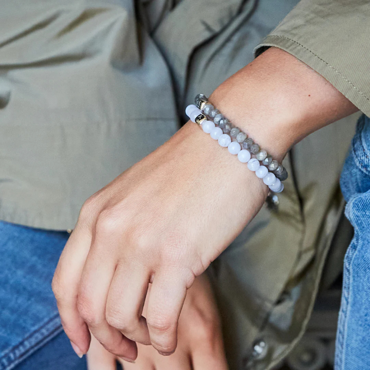 Alexander Lynggaard - Armbånd med Labradorit sten, 6mm - c00140