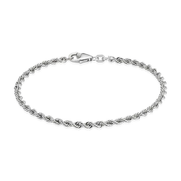 BNH - Cordel guld / hvidguld armbånd med karbin lås