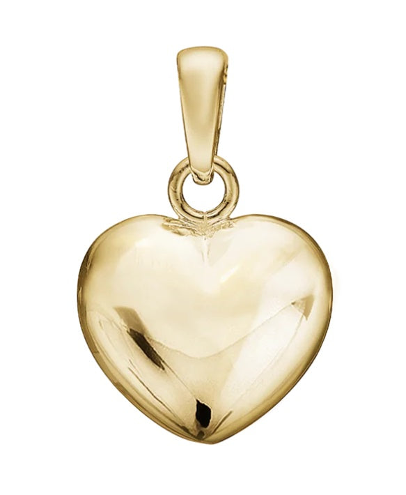 Aagaard - 8kt guld hjerte vedhæng, 14x15mm - 0887004-1