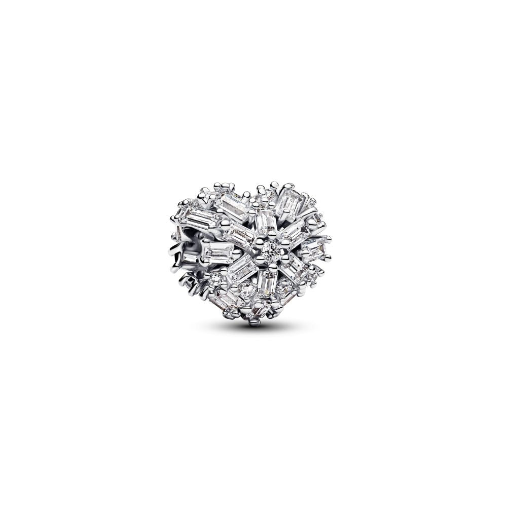 Pandora - Funklende hjerte charm i sølv - 794240c01
