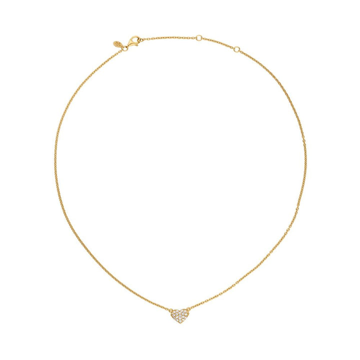 byBiehl - Just Love Sparkel halskæde med sten i forgyldt sølv - 3-4505a-gp