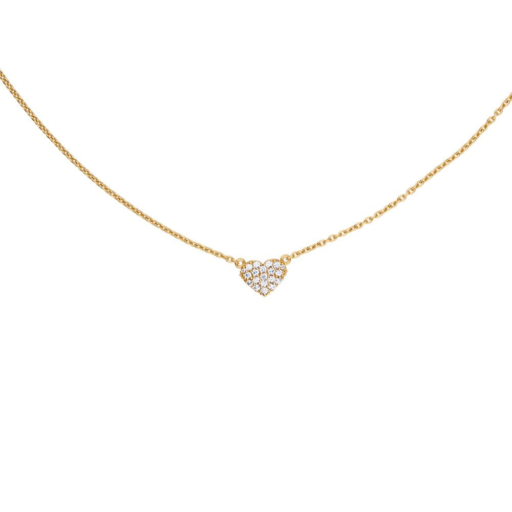 byBiehl - Just Love Sparkel halskæde med sten i forgyldt sølv - 3-4505a-gp