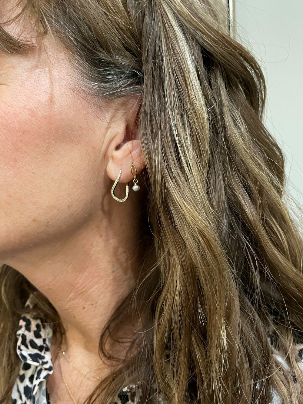 Nuran - Valentina 14kt øreringe med diamanter - ø2460 055