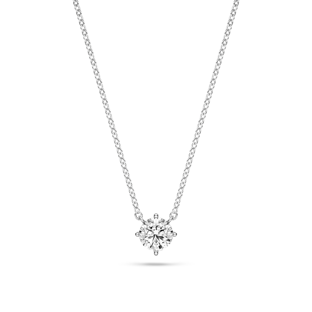 Sif Jakobs - Princess Piccolo halskæde i sølv med zirkonia, 5 mm - n5mmrd-cz
