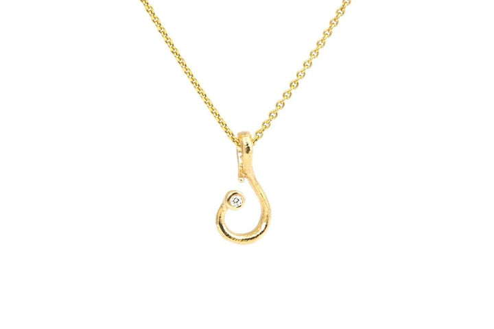 Per Borup - Opheleia 14kt vedhæng med diamant - 1119vx